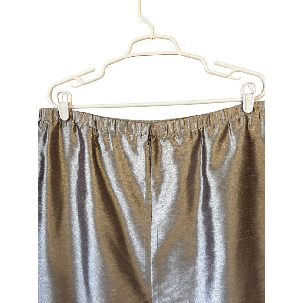 Alex Evenings Women’s Beige Satin Sequin Mother of The Bride Jacket Skirt Sz. 16 - Picture 7 of 16